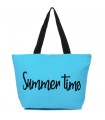 Niebieska Duża torba plażowa torebka summer time lekka T64