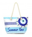 Duża torba plażowa torebka summer time grecka lekka T61