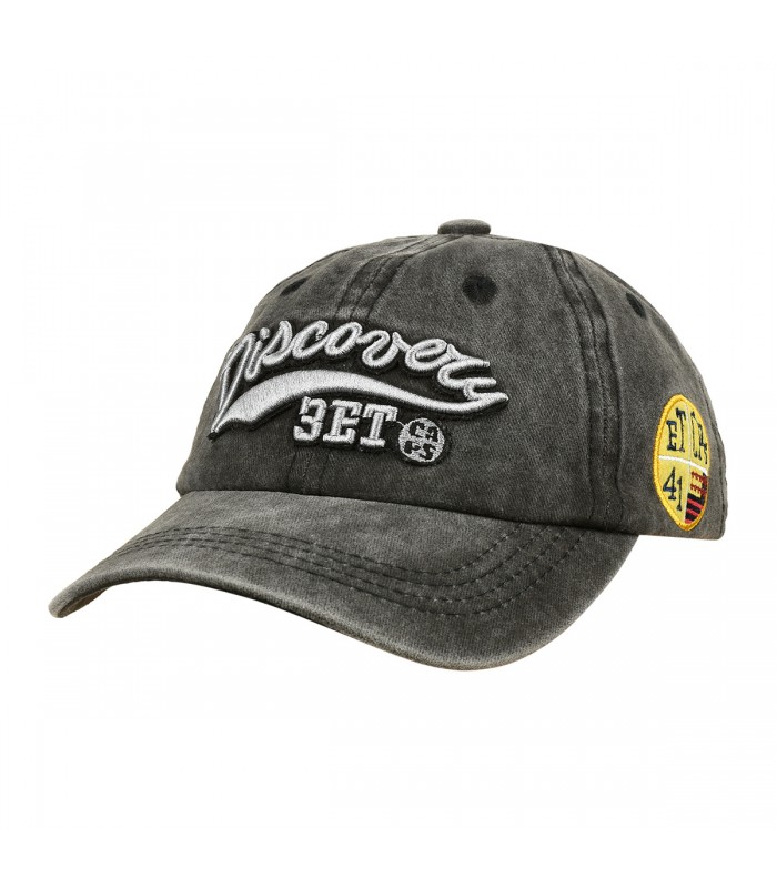 Czarna Czapka z daszkiem baseballówka vintage uniwersalna cz-m-48