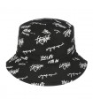 Kapelusz dwustronny bucket hat czapka thuglife czarny kap-m-7
