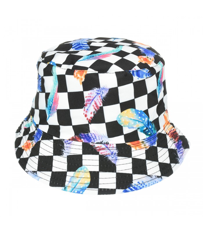 Kapelusz dwustronny bucket hat czapka czarna kolorowy kap-m-13