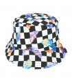 Kapelusz dwustronny bucket hat czapka czarna kolorowy kap-m-13