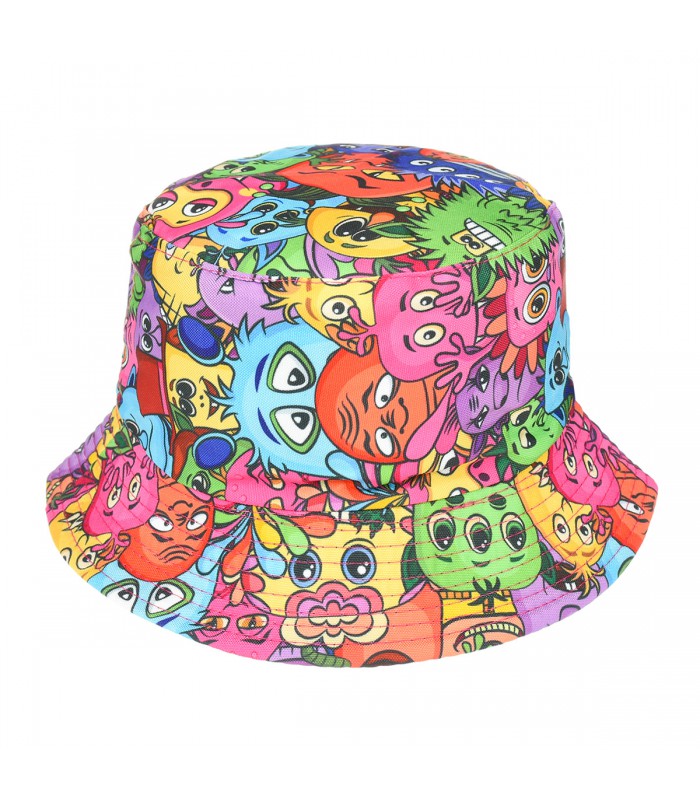Kapelusz dwustronny bucket hat dziecięcy kolorowy kap-m-18