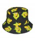 Kapelusz dwustronny bucket hat czapka czarna corn kap-m-24