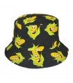 Kapelusz dwustronny bucket hat czapka czarna corn kap-m-24