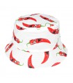 Kapelusz dwustronny bucket hat czapka czarny białe chilli kap-m-26