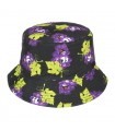 Kapelusz dwustronny bucket hat czapka czarna winogrona kap-m-31
