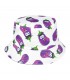 Kapelusz dwustronny bucket hat czapka czarny bakłażan kap-m-32
