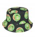 Kapelusz dwustronny bucket hat czapka czarny arbuz kap-m-34
