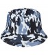 Granatowy kapelusz dwustronny bucket hat wędkarski modny moro kap-m-47