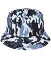 Granatowy kapelusz dwustronny bucket hat wędkarski modny moro kap-m-47
