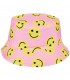 Różowy smile dwustronny kapelusz dziecięcy bucket hat kap-md-25