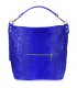 Chabrowa torebka skórzana zamszowa shopper W10
